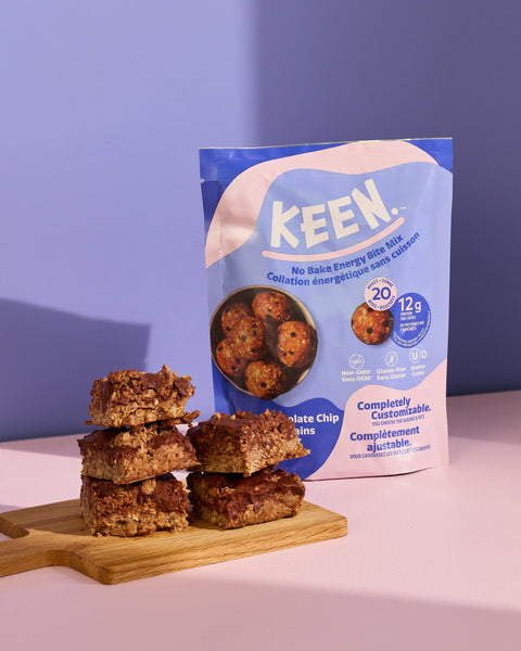 KEEN No Bake Chocolate Oat Bars
