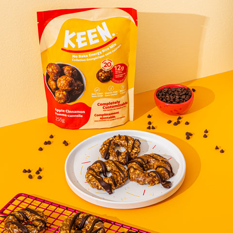 No-Bake Spiced Apple Cider Energy “Donuts”