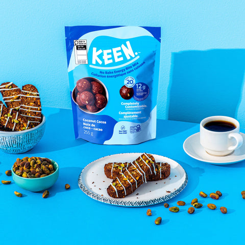 Coconut Cocoa and Pistachio Biscotti